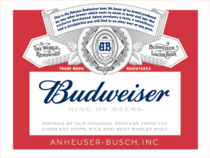 new Budweiser label (2015) by Ian Brignell